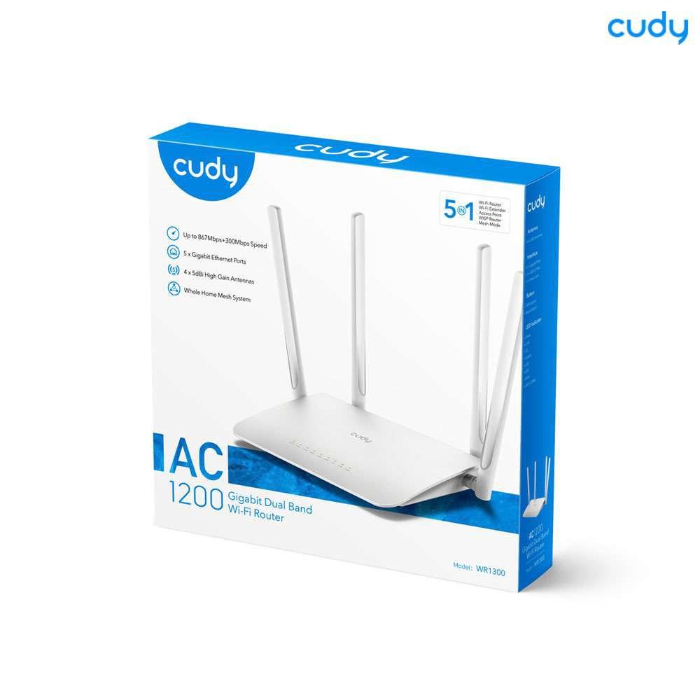 cudy-wr1200.jpg Cudy WR1200 AC1200 Dual Band WiFi Router price in comilla - Image 1